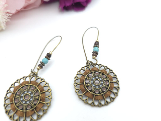 Boho Stil Ohrringe Vintage Ornament
